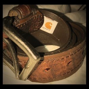 Brown leather Carhartt belt